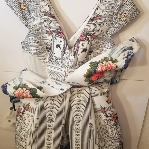 PICCIONE PICCIONE Dress Size 42 Style PE16A111 SHT 001 Made In Italy w/flaw - Picture 3 of 14